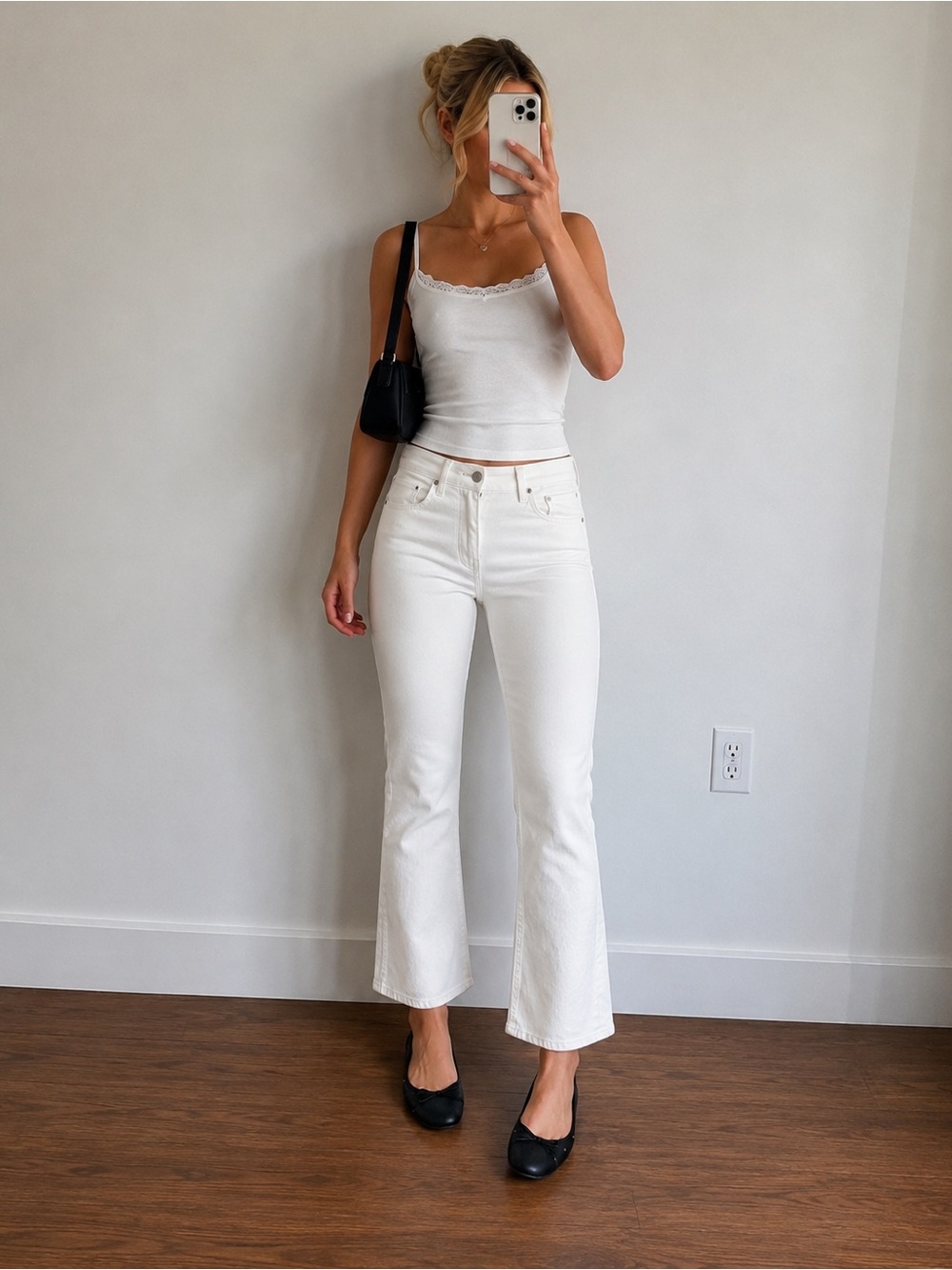 Citizen of Humanity Vintage Demi Cropped Flare Jeans White Denim High Rise 27